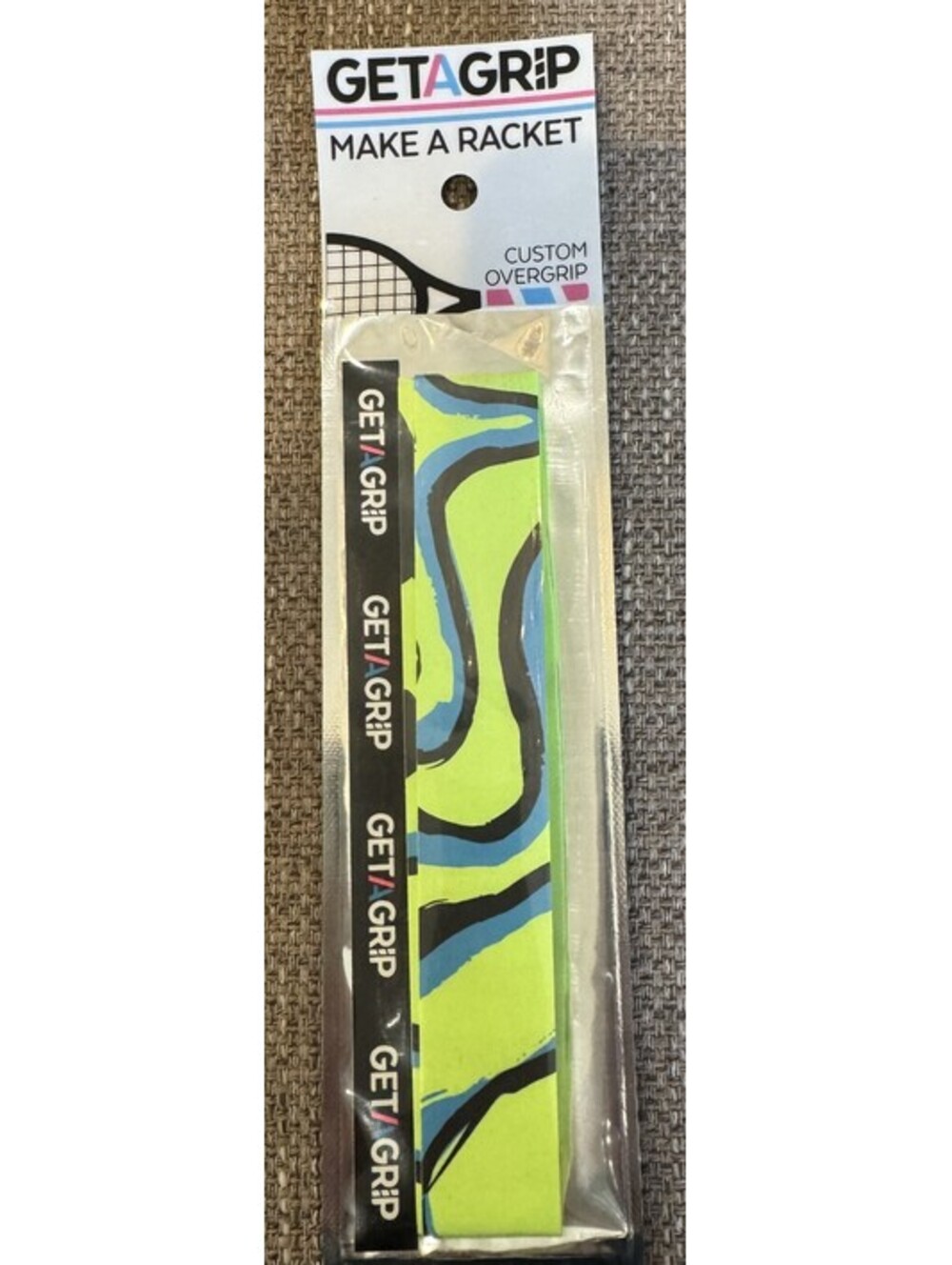 Get A Grip Neon Green Custom Tennis Racket Overgrip Tape